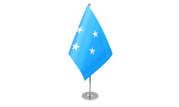 Micronesia Satin Table Flag